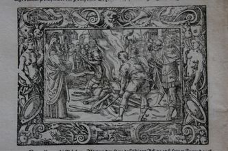 Numa raamatute põletamine Roomas. Puugravüür Titus Liviuse raamatust 
